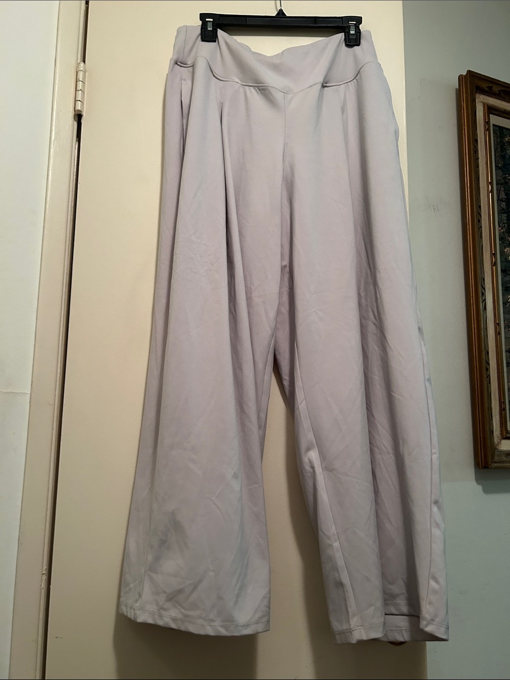 Yogalicious Light Gray Wide-Leg Women's Pants